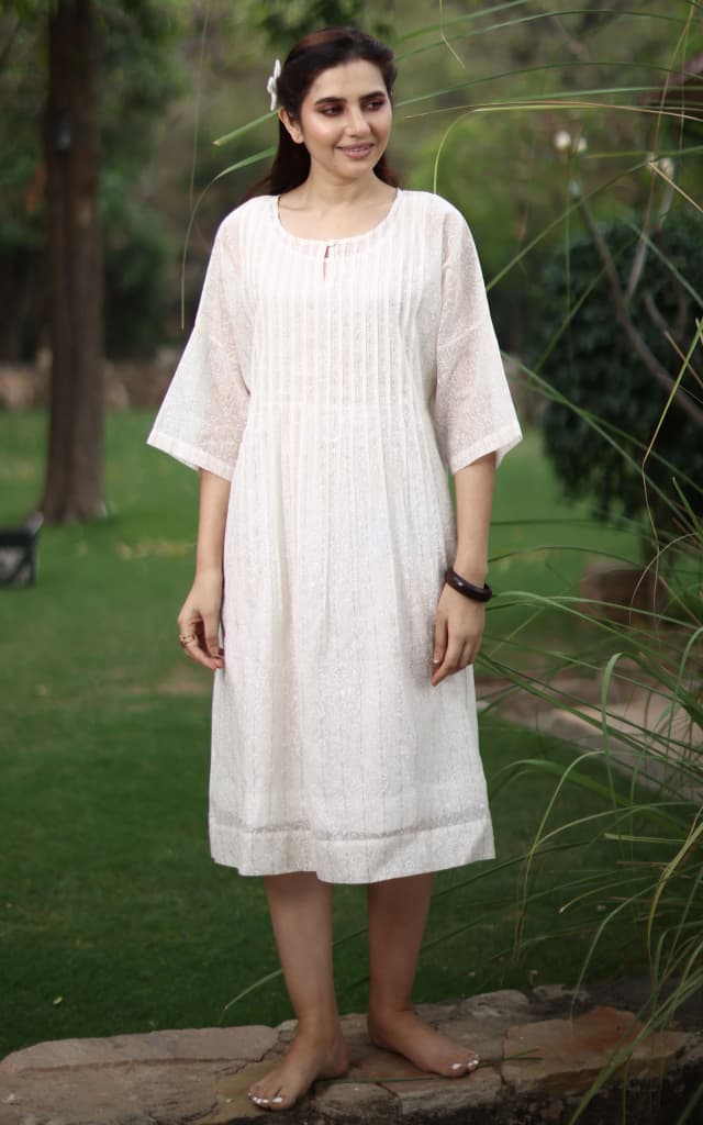 Soma Shop - SOLAR 4 CHANDRI KAFTAN WITH COTTON SLIP