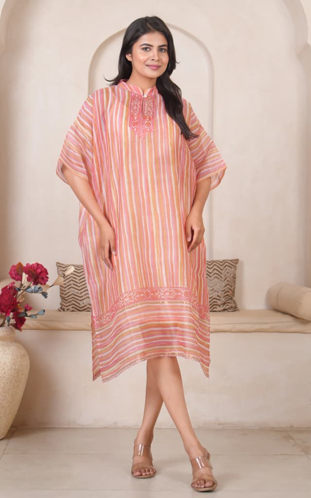 Soma Shop - SOLAR 5 CHANDERI KAFTAN