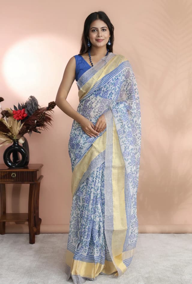 Soma Shop - SAREE SILK COTTON DORIA