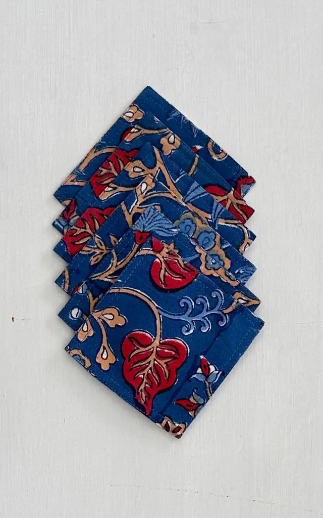 TEA COASTER SET OF 6