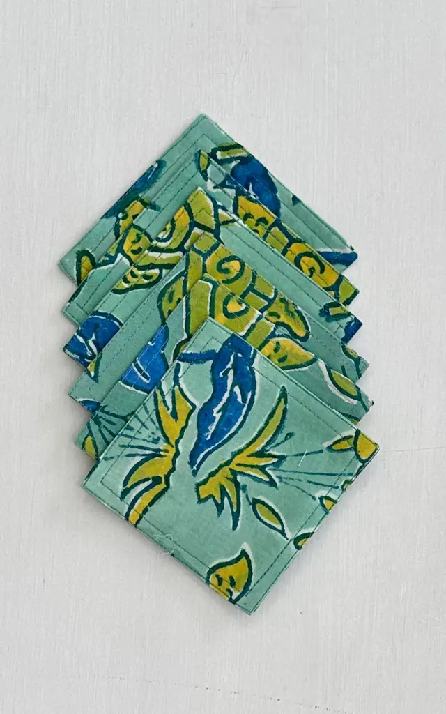 TEA COASTER SET OF 6