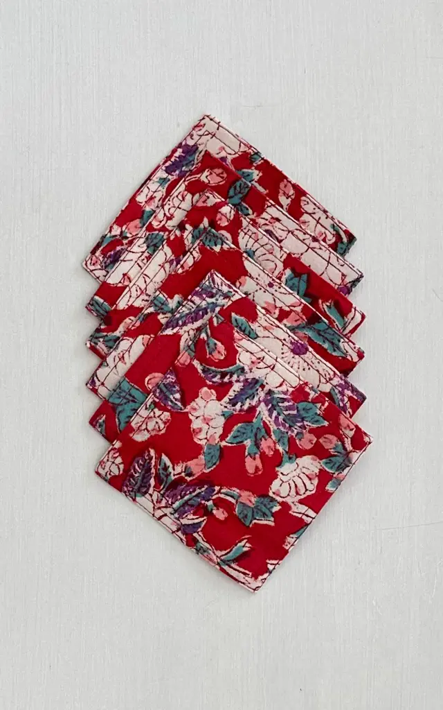 TEA COASTER SET OF 6