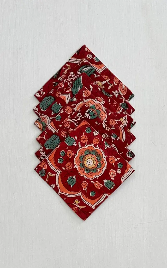 TEA COASTER SET OF 6