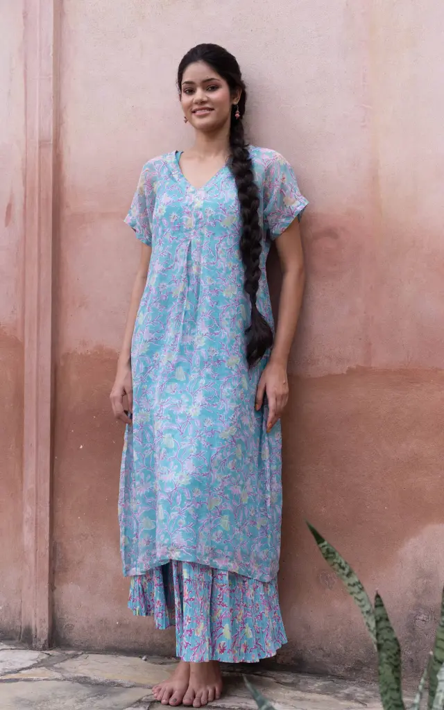 SHEER 3 DRESS WITH COTTON SLIP