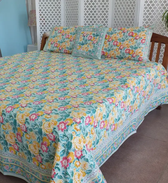 ORGANIC COTTON BED SPREAD KING