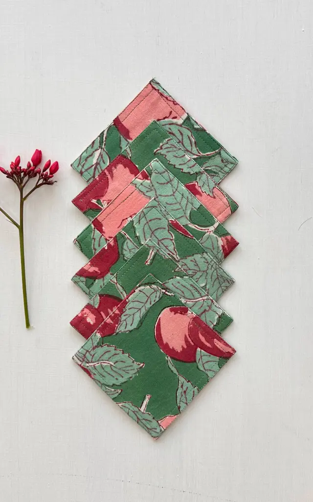 TEA COASTER SET OF 6