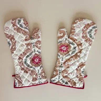 Hand Block Printed Oven Gloves Shop Soma Style