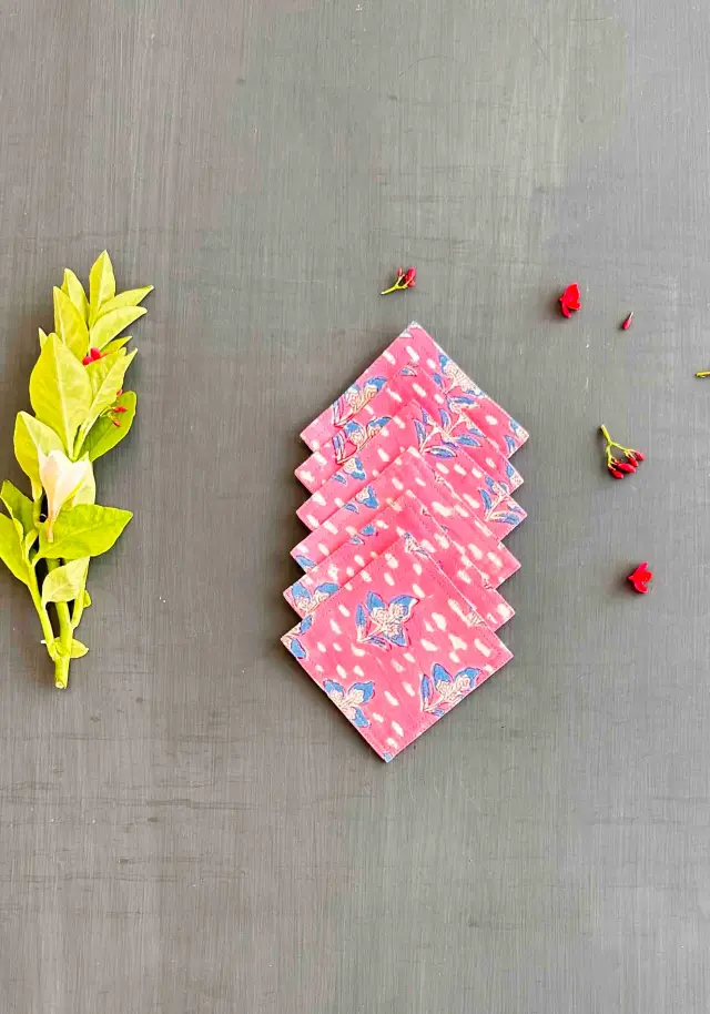 TEA COASTER SET OF 6