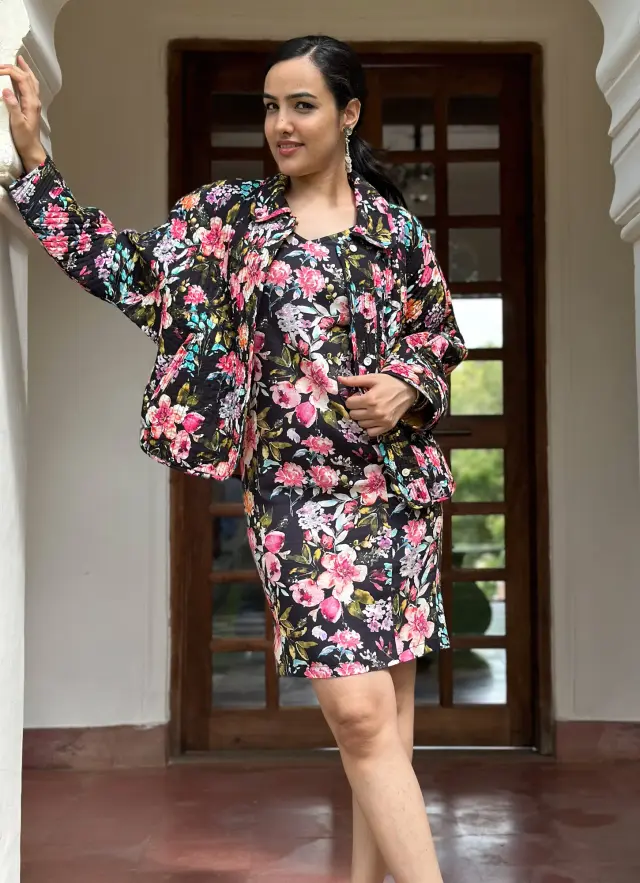 FLORAL 7 QUILTED JACKET