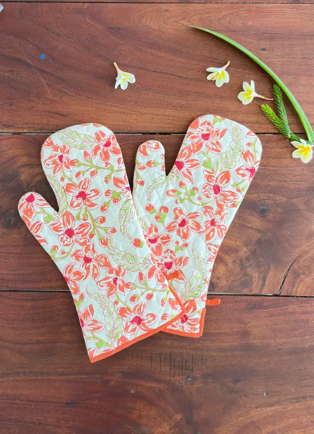 OVEN GLOVE LONG SET OF 2