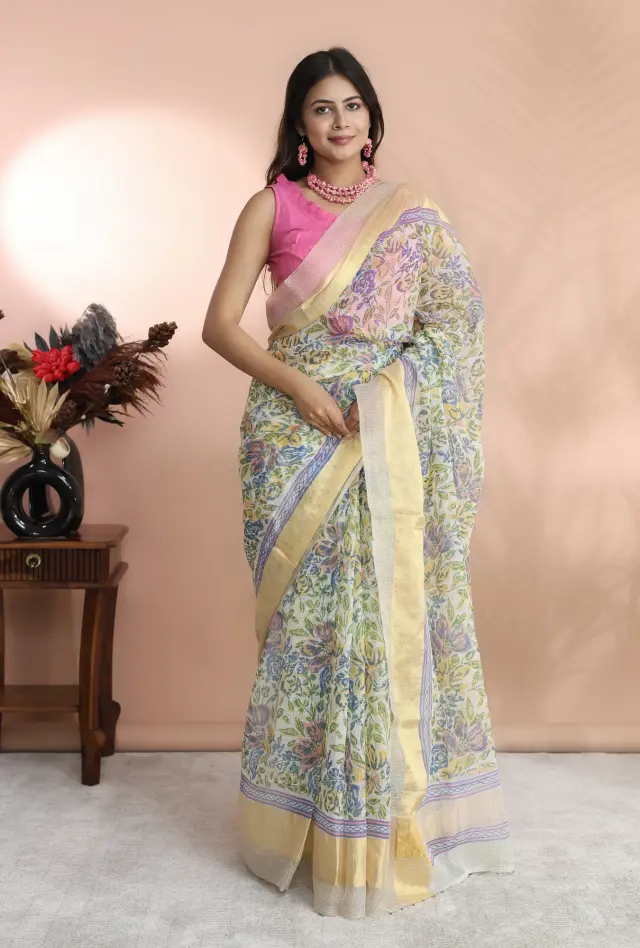 SAREE SILK COTTON DORIA