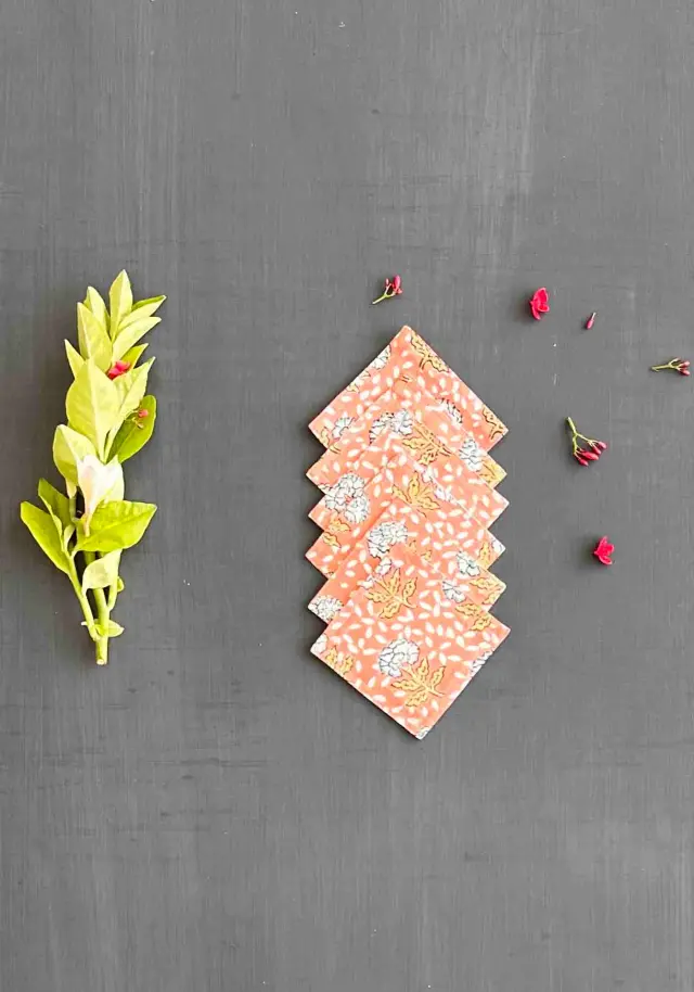 TEA COASTER SET OF 6