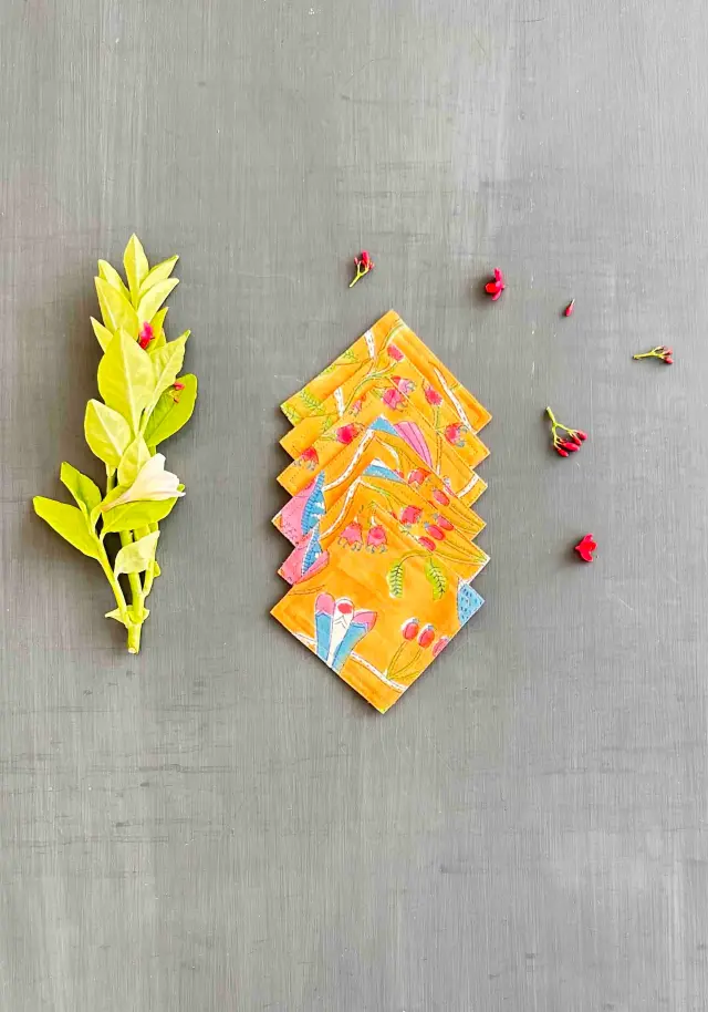 TEA COASTER SET OF 6