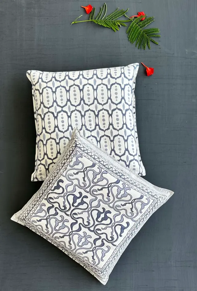Buy Bagru Printed Cushion Cover Online In Bangalore