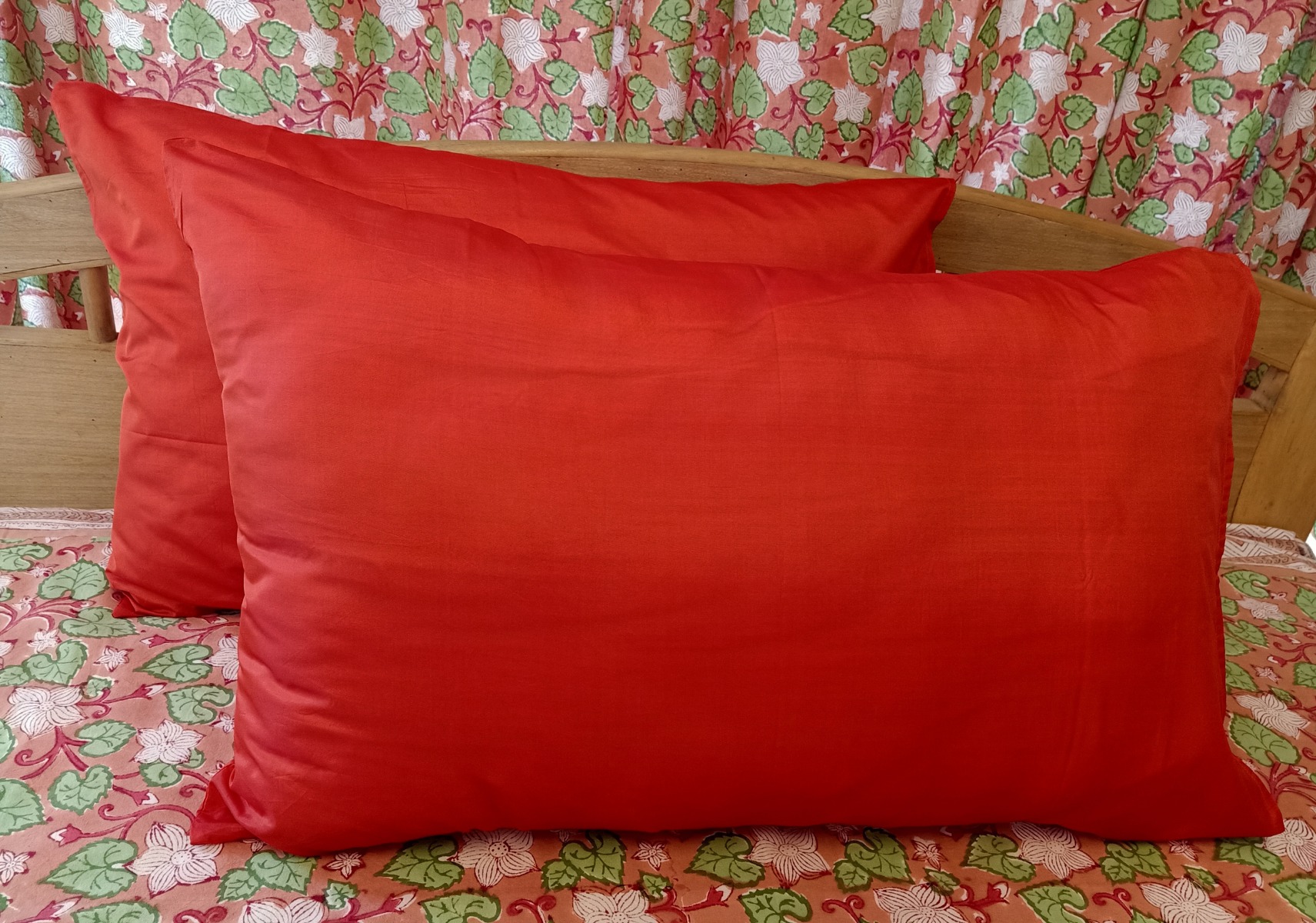 POLY SILK PILLOW COVER SET OF 2