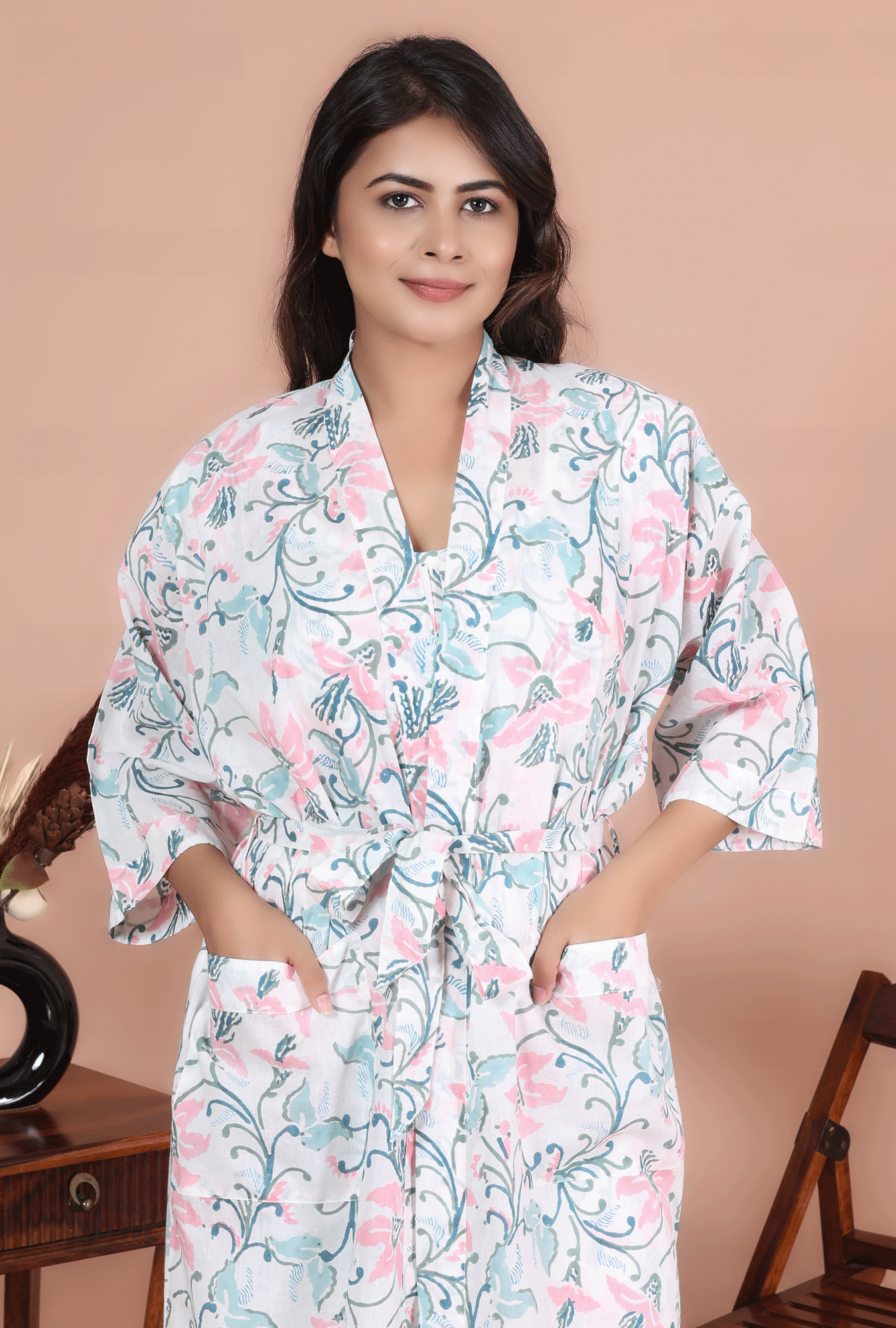 LOUNGE 56 KIMONO VOILE