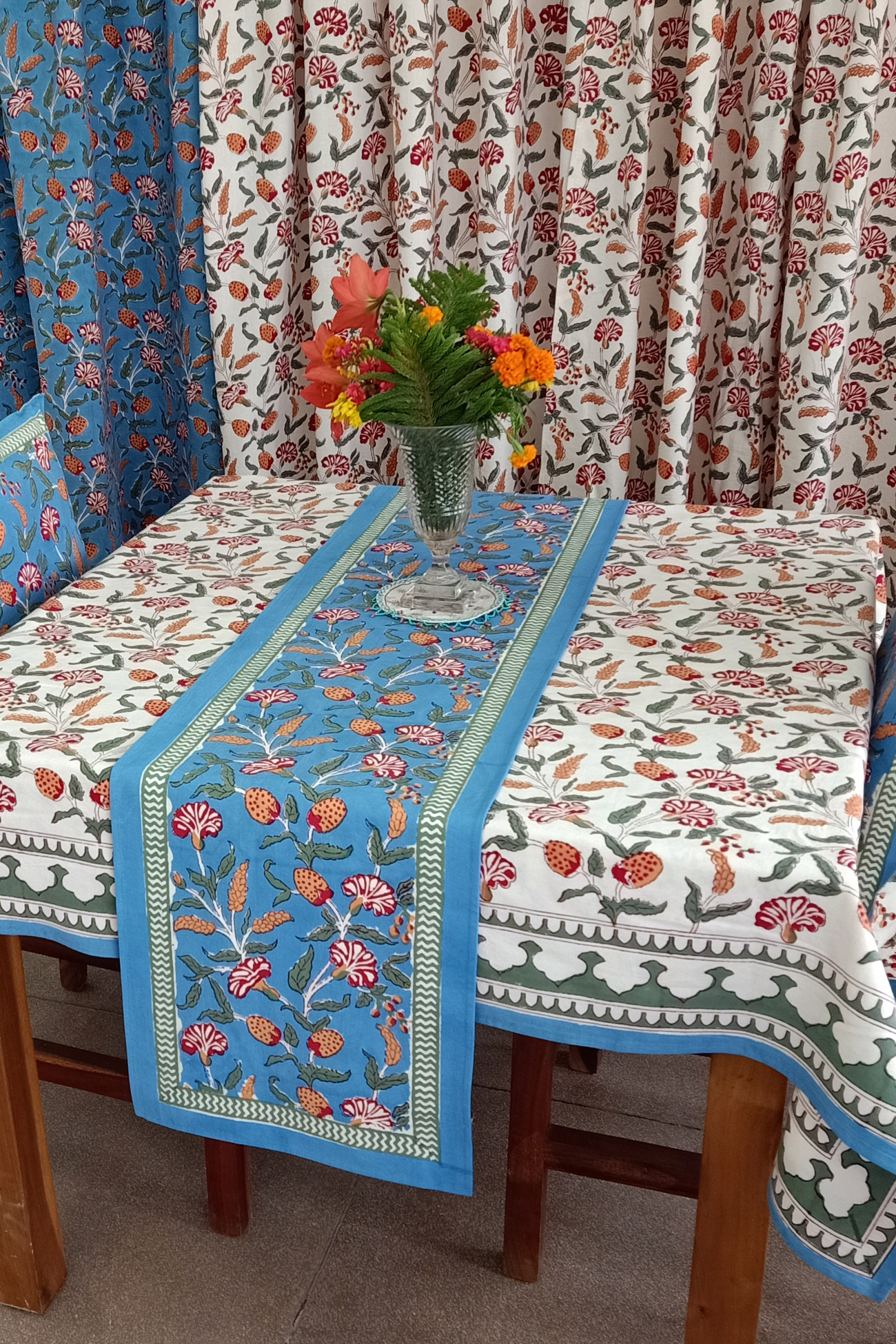 Buy cotton canvas table runner Online in India