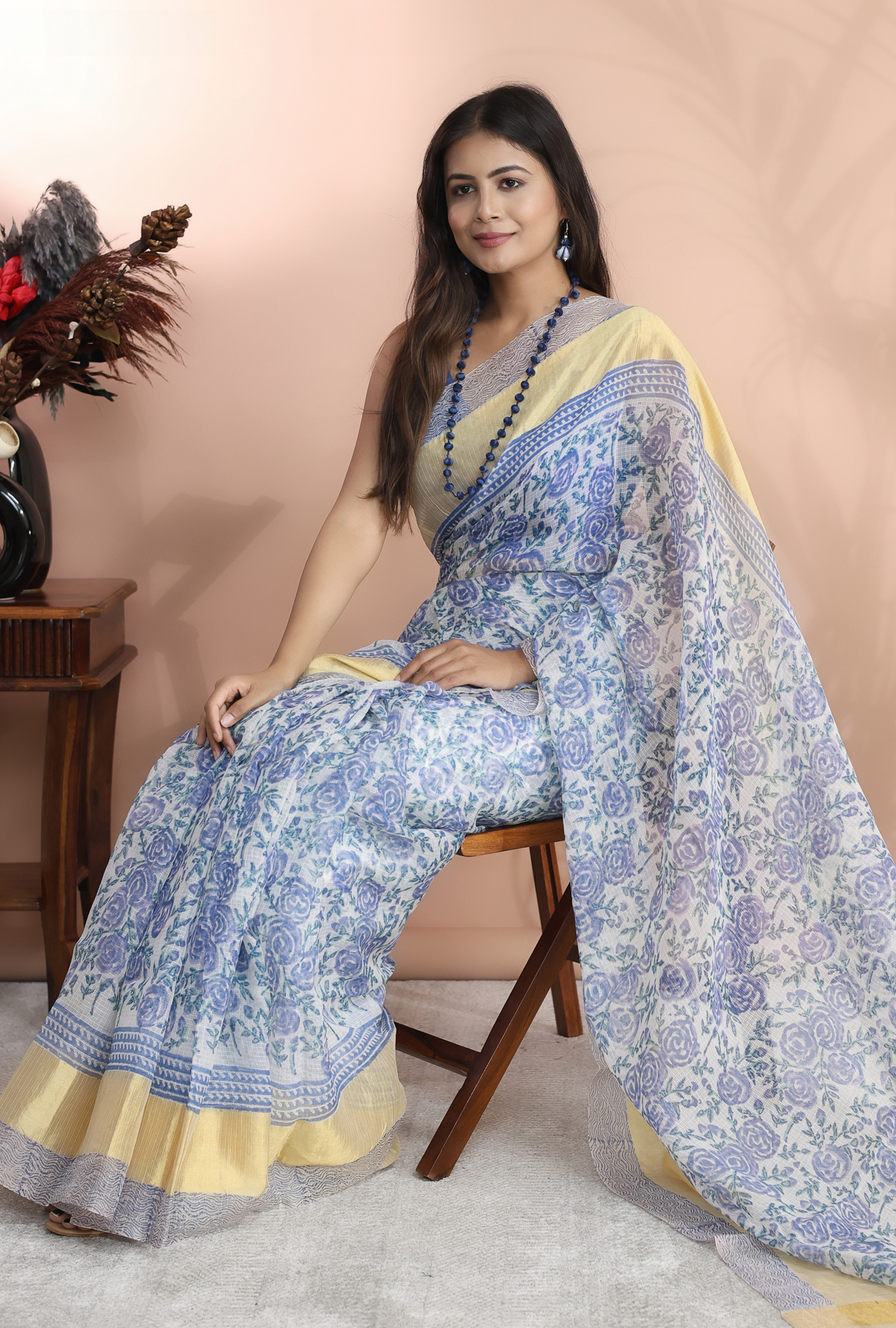 Hand Block Printed Sarees