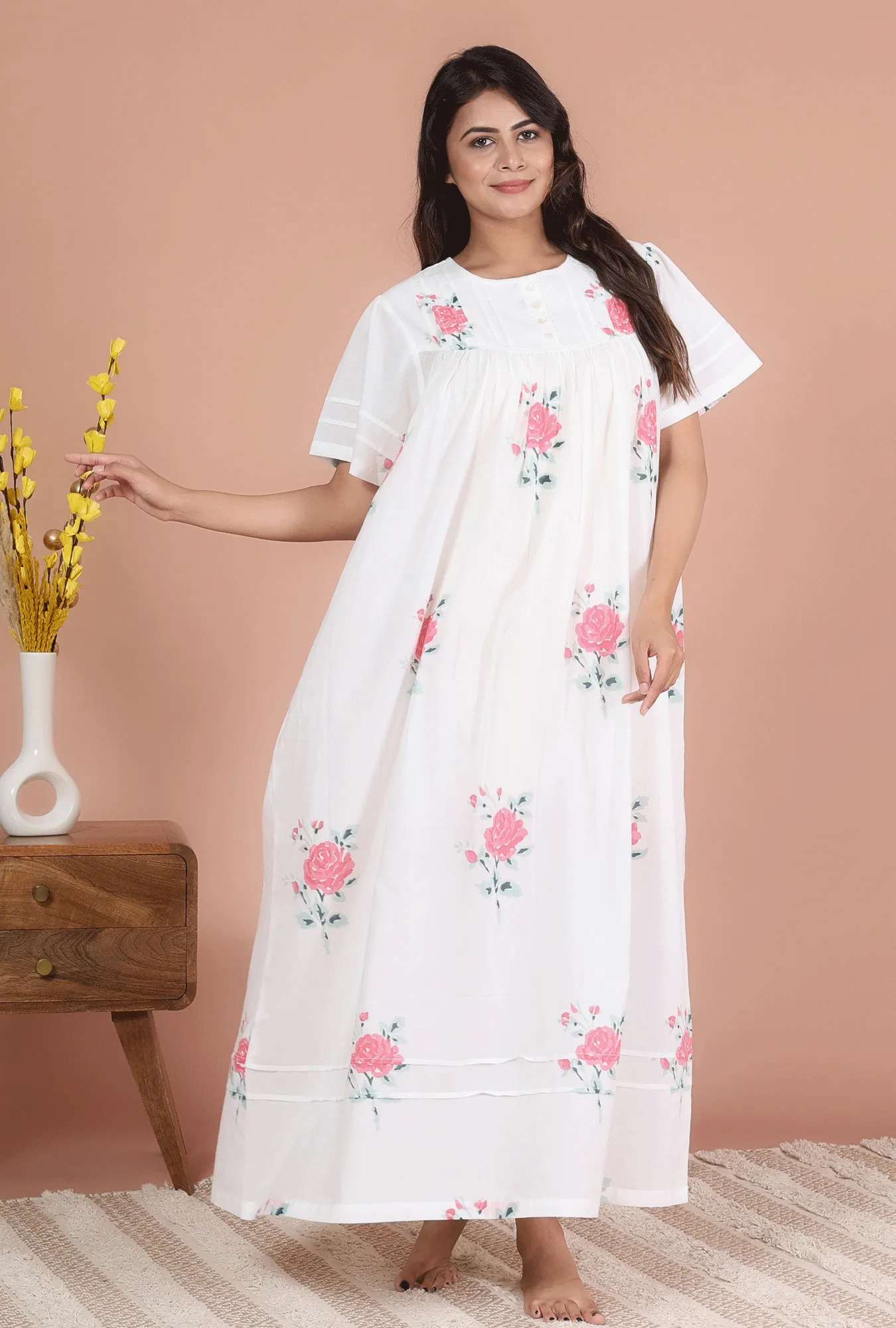 cotton night dresses for women