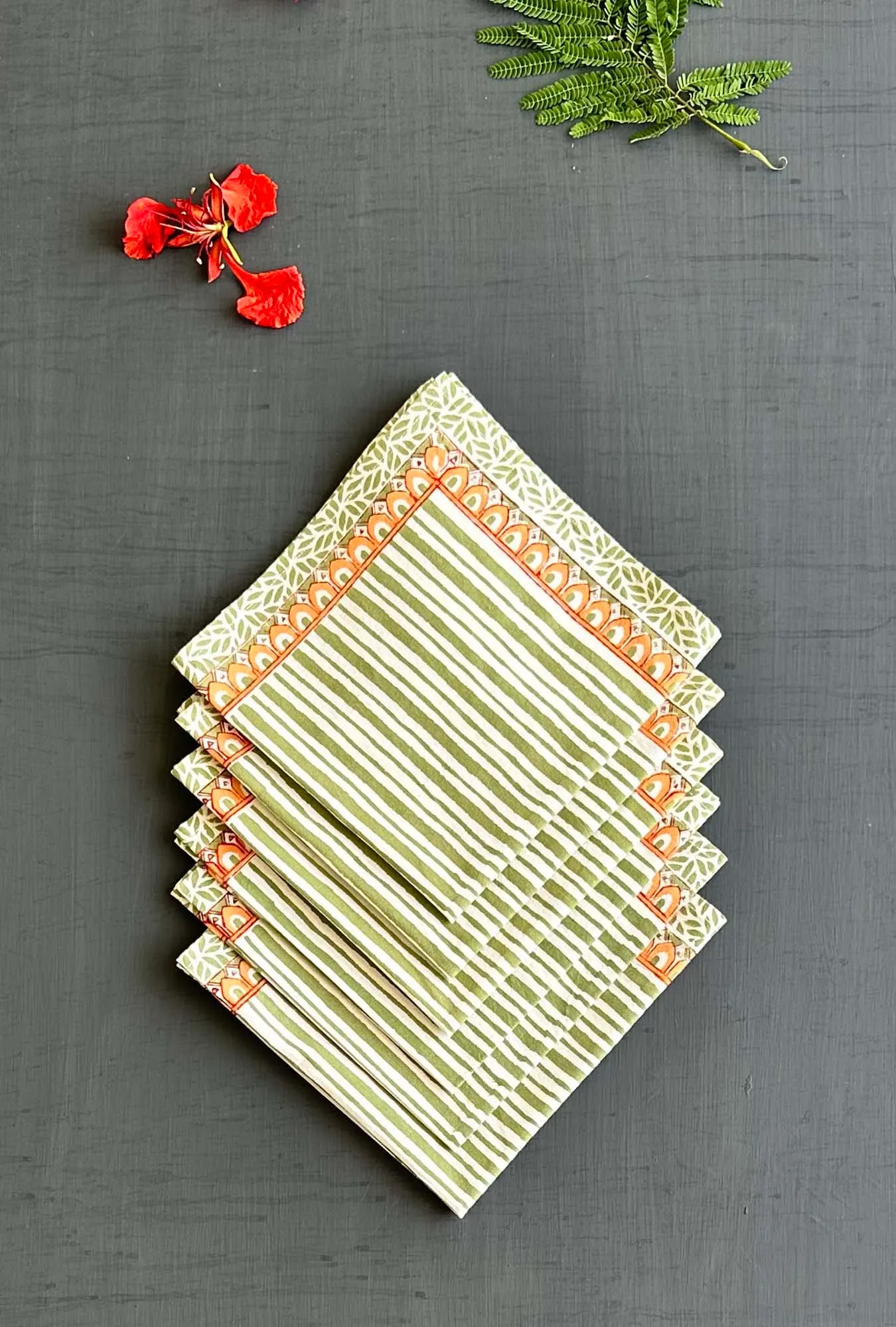 Buy Hand Block Printed napkins Online