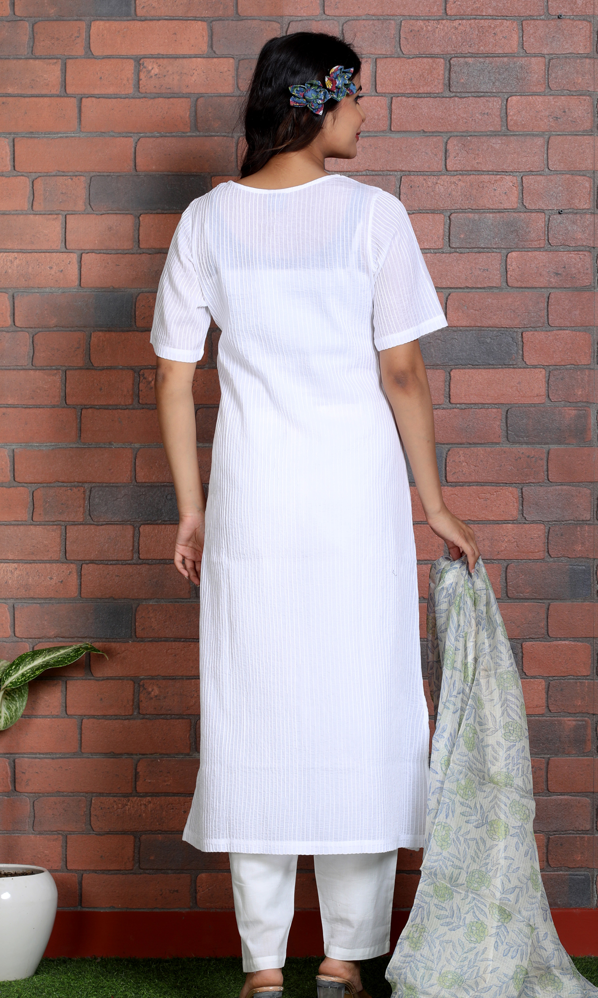 CRIMP 1 PINTUCK KURTA