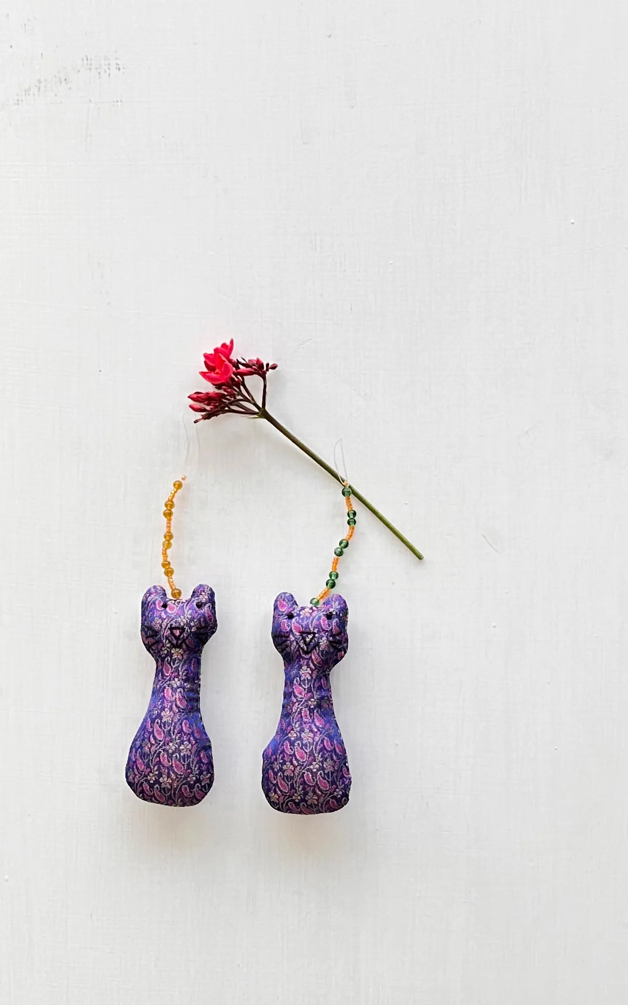 CHRISTMAS HANGING CAT SET OF 2