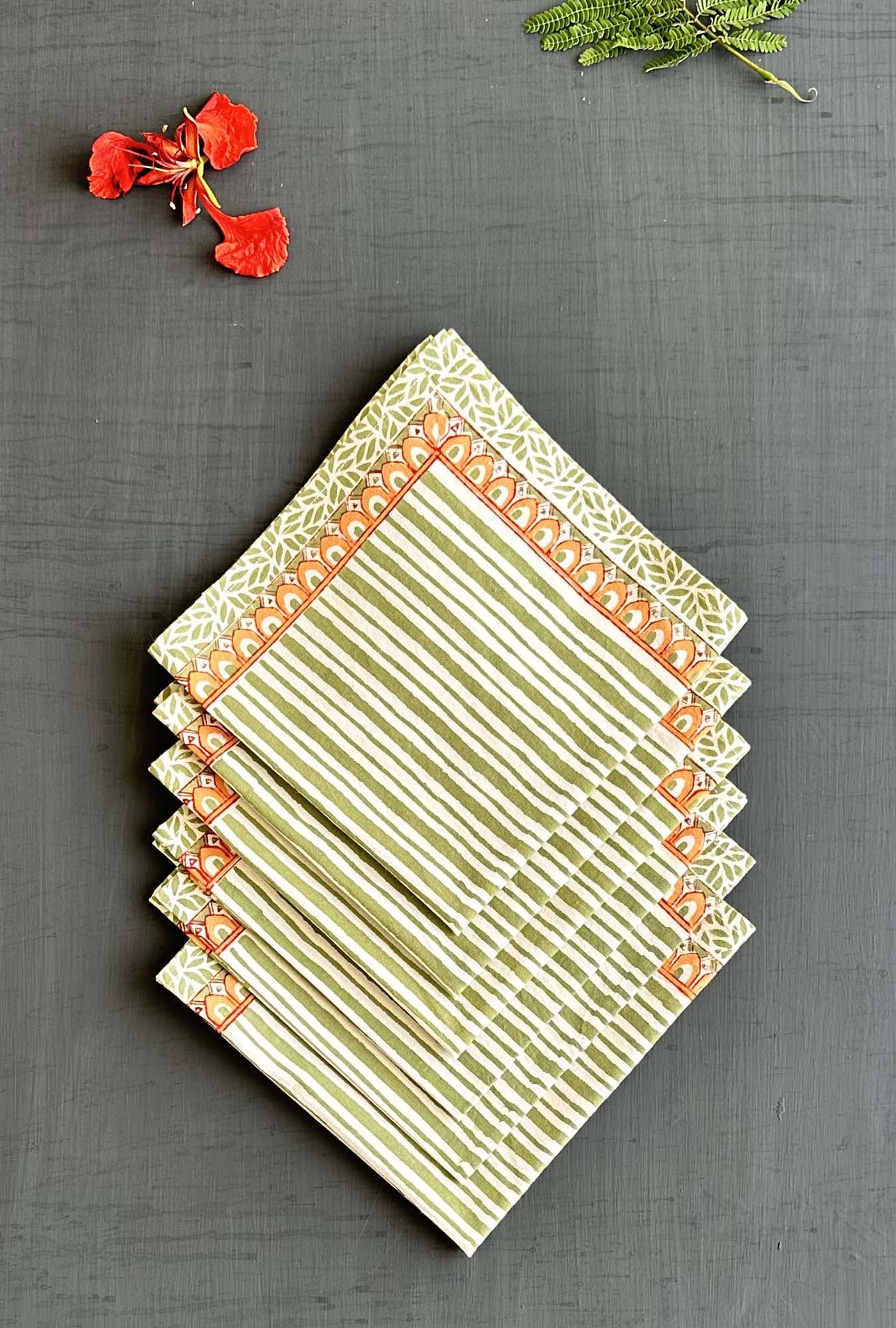 Buy Hand Block Printed napkins Online