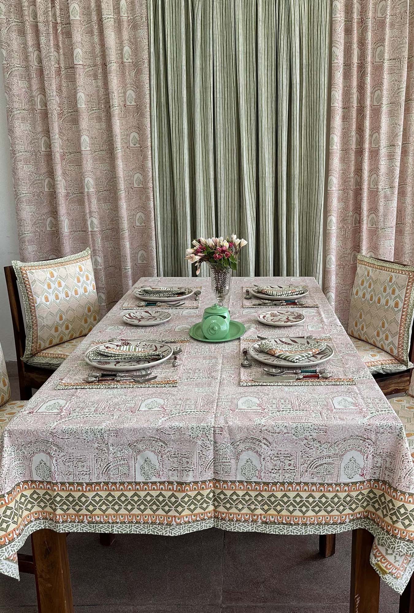 Buy hand block printed table covers online