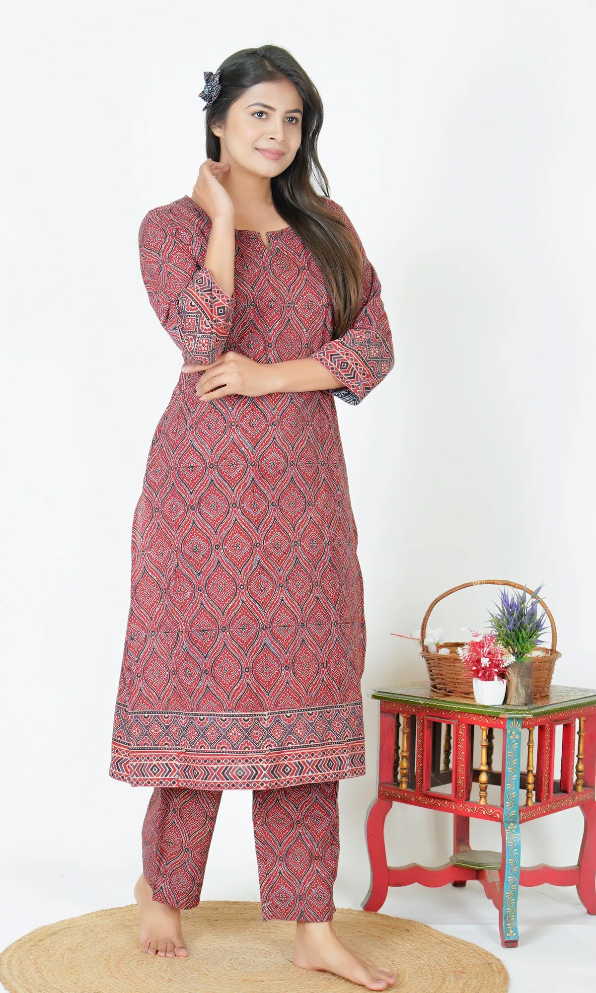 hand-block printed ladies Kurtis