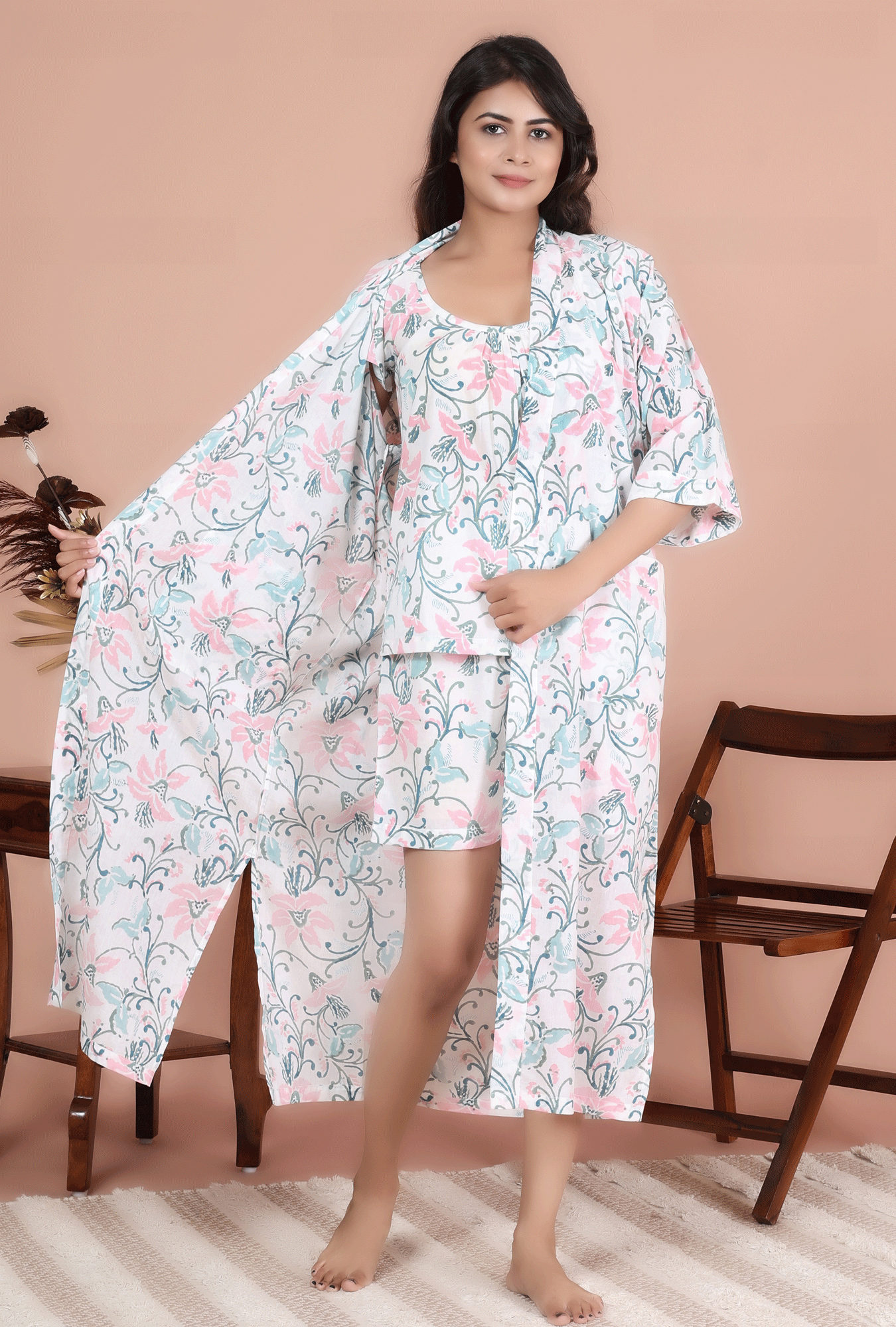 LOUNGE 56 KIMONO VOILE