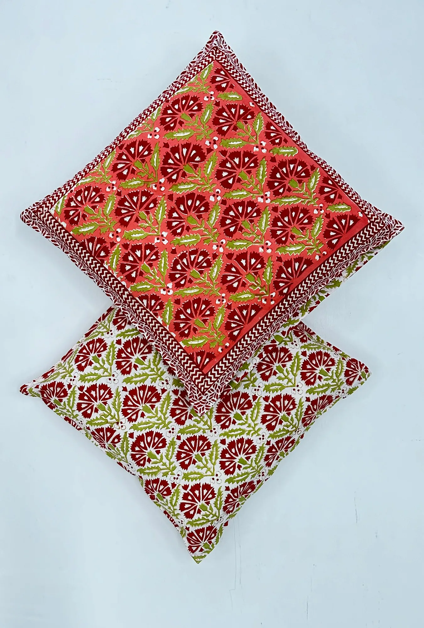 hand block print cushion covers